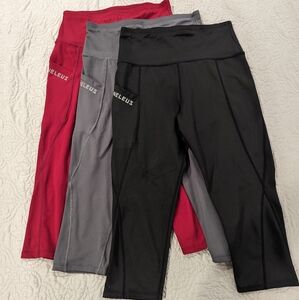 Neleus Athletic Capri Set of 3